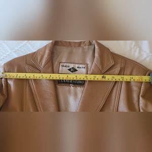 Camel leather jacket